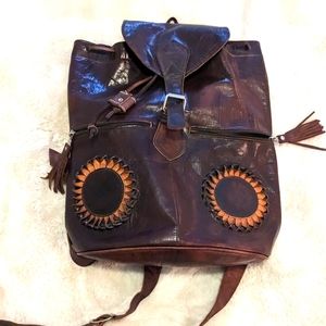 Sunflower leather backpack